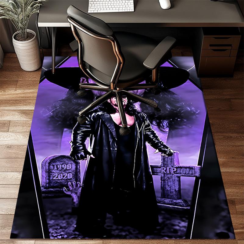 Moonlit Graveyard Undertaker Rug for Living Room, Game Rooms, Office, Bedroom, Office Floor Mat Playful Design, Fan Gifts Christmas Decor