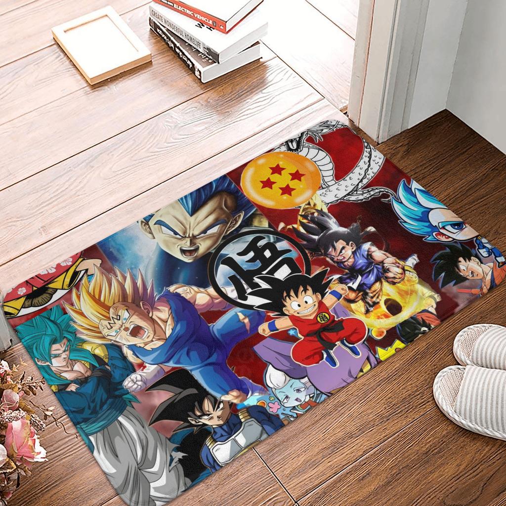 Goku Anime Dragon Ball Doormat Mat Anti-Slip  Kitchen Bathroom Toilet Rug Carpet 40*60cm