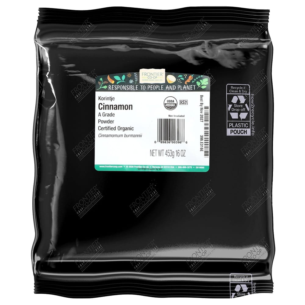 Frontier Natural Products Grade A Korintje Cinnamon Powder 453g (16oz)