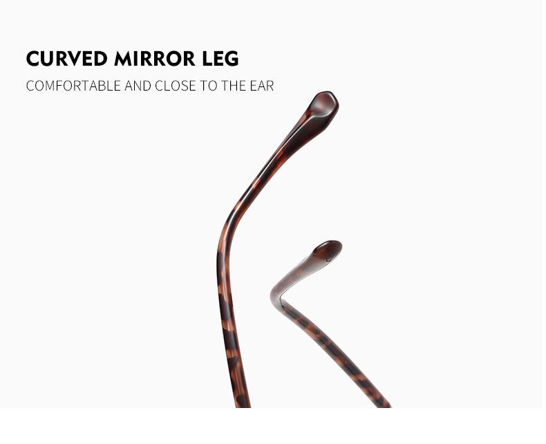 Women's Cat-Eye Prescription Glasses with Spring Hinge, Anti-Blue Light Slimming Design for Larger Faces.