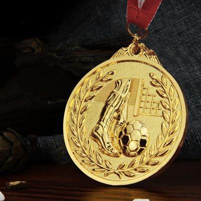 Zinc Alloy Football Medals with Lanyards - Sports Awards and Commemorative Medals In Stock