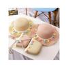 Strohhut für Kinder Sommer Mädchen Strandhut Kinder Sonnenhut Mädchen Sommer Strohhut Tasche Set Sonnenschutz Japan