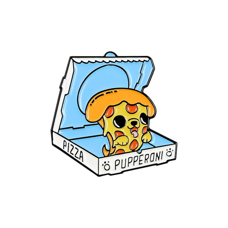 

Unique Creative And Alloy Pizza Character Brooch Cute Pin For Stylish Decoration