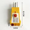 Yellow Outlet Tester Plastic Receptacle Tester Durable Plug Security Test