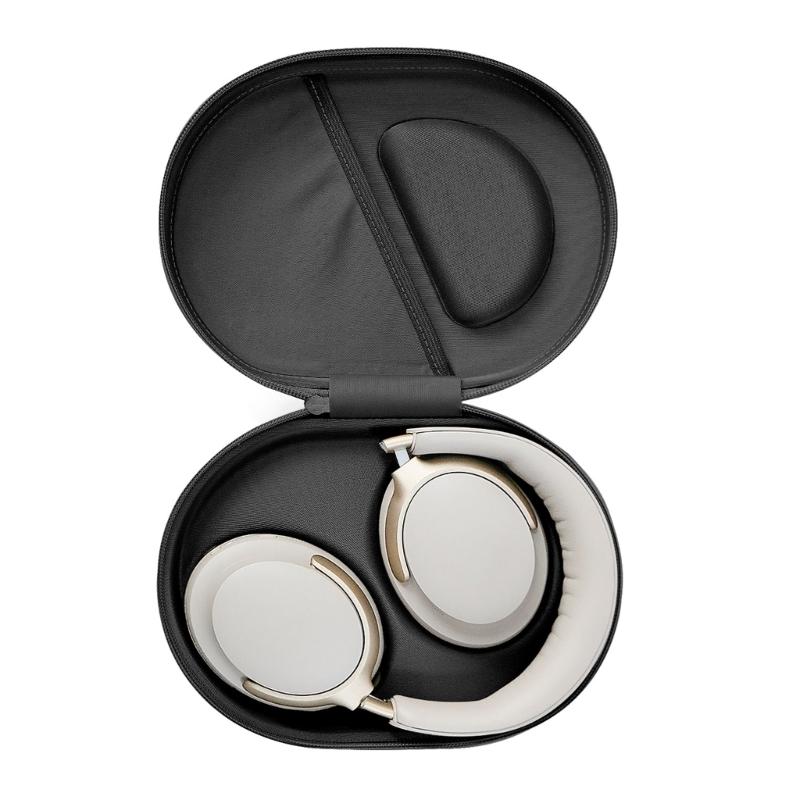 Durability Headphone Travel Case Water Resistant Hard Shell Shockproof Zippered Storage Box For