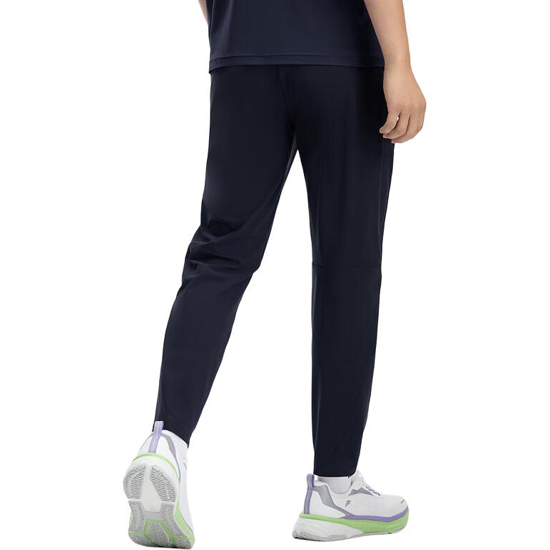 Fila Athletics Fitness Solid Color Casual Soft Comfortable Breathable Mid-Rise Cool Feeling Knitted Sports Pants Men Pants Dark-Blue A11M431601FNV