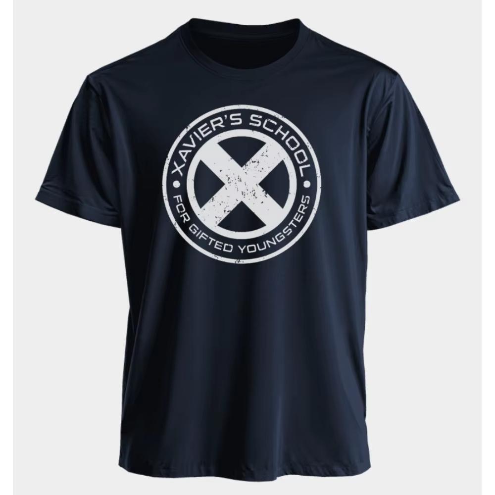 2026 Marvel Men and Women Tshirts XMen Xaviers School for Gifted Youngsters Summer American Spring and Autumn Short Sleeves