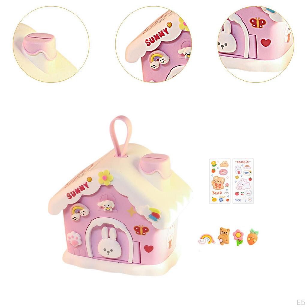 Cartoon House Money Bank for Children, Savings Jar Gift