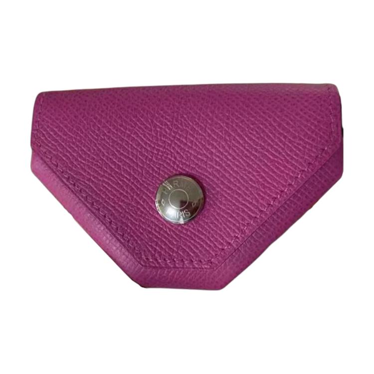 

Hermes 24 Verso Silver Buckle Epsom Leather Card Holder Coin Purse Women accessories Magnolia H043103CK9I Box Included