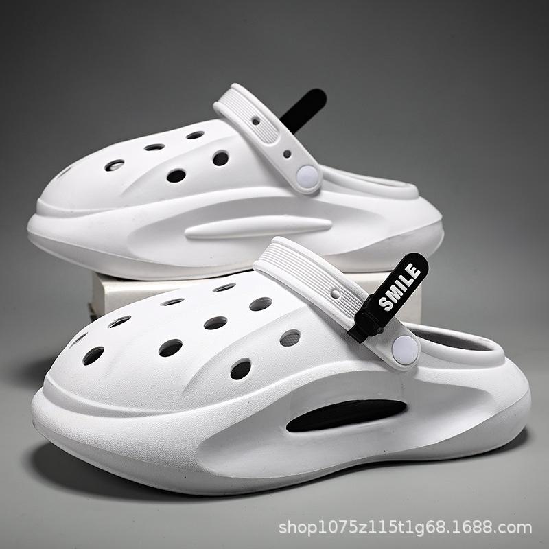 Summer New Couple Hole Shoes Casual Versatile Non-slip Heightening Wear-resistant Sports Wear Can Be Distributed