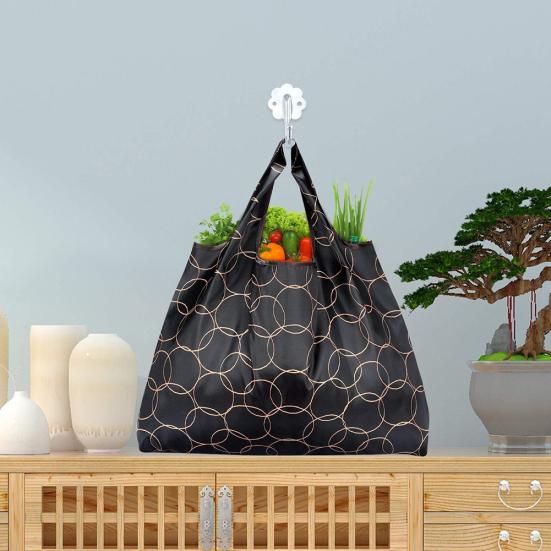Foldable Colored Large Capacity Shopping Handbag Grocery Storage Bag Tote Pouch