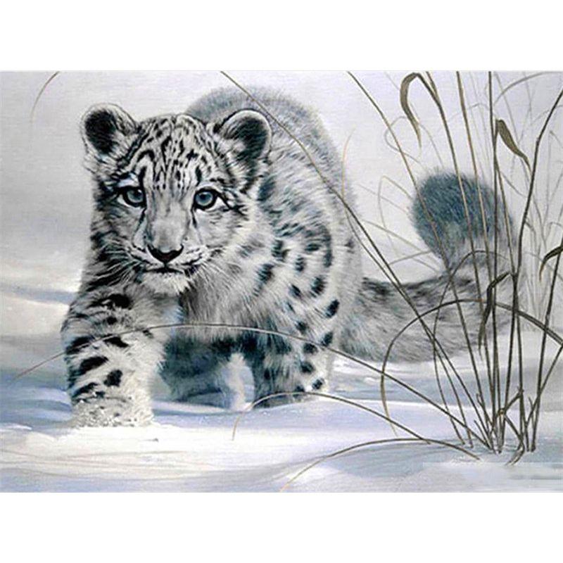 5D DIY Diamantmalerei Tier Kreuzstich Handwerk Vollrunde Bohrer Diamantstickerei Heimdekor Geschenk