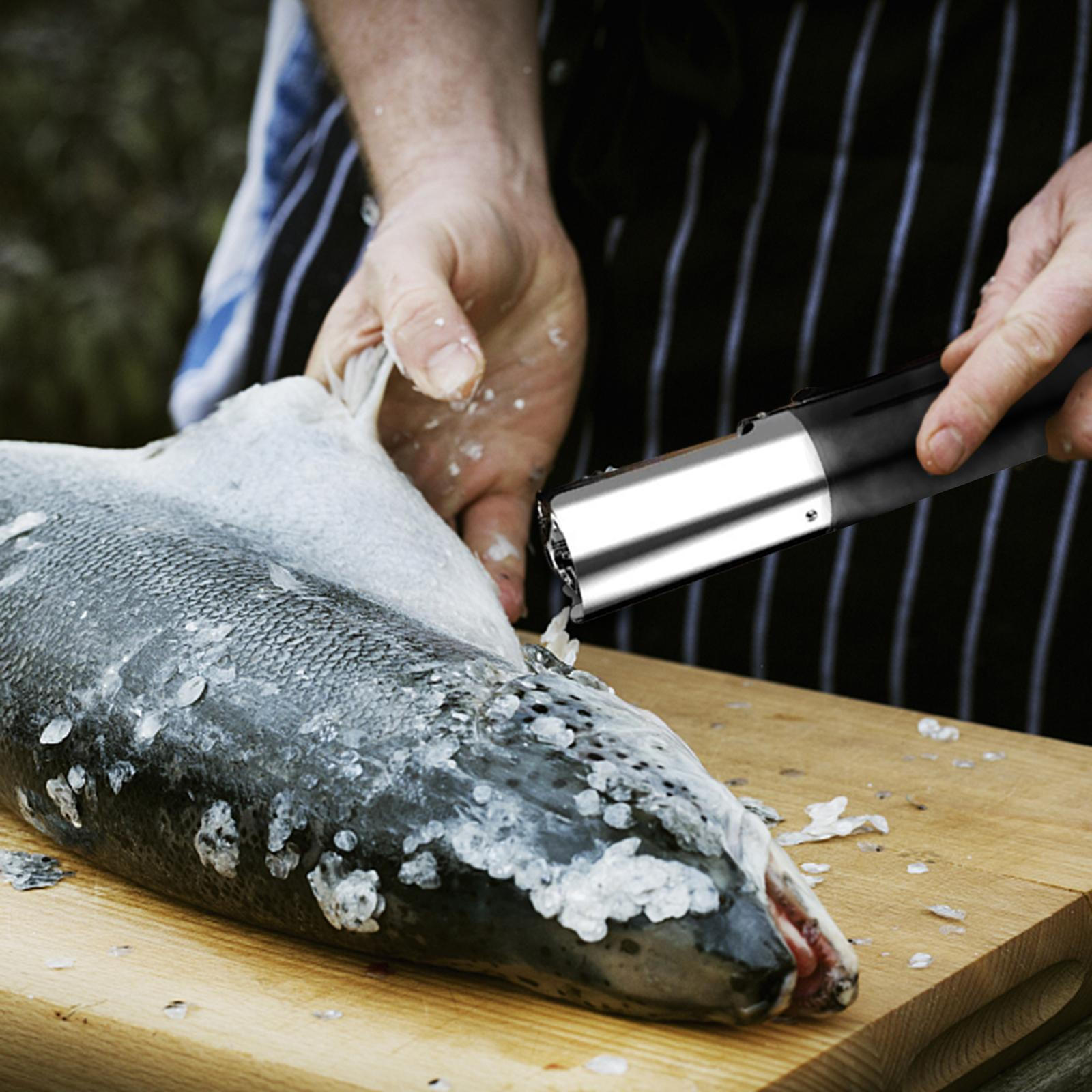 

Powerful Fish Scaler Scale Remover Cleaning Tools for Hotel Home Black Black