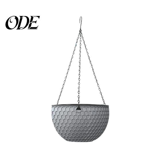 Hanging Pot Flower Basket Imitation Honeycomb Self Water Absorption Plant Hanger Waterproof Outdoor Resin for Garden