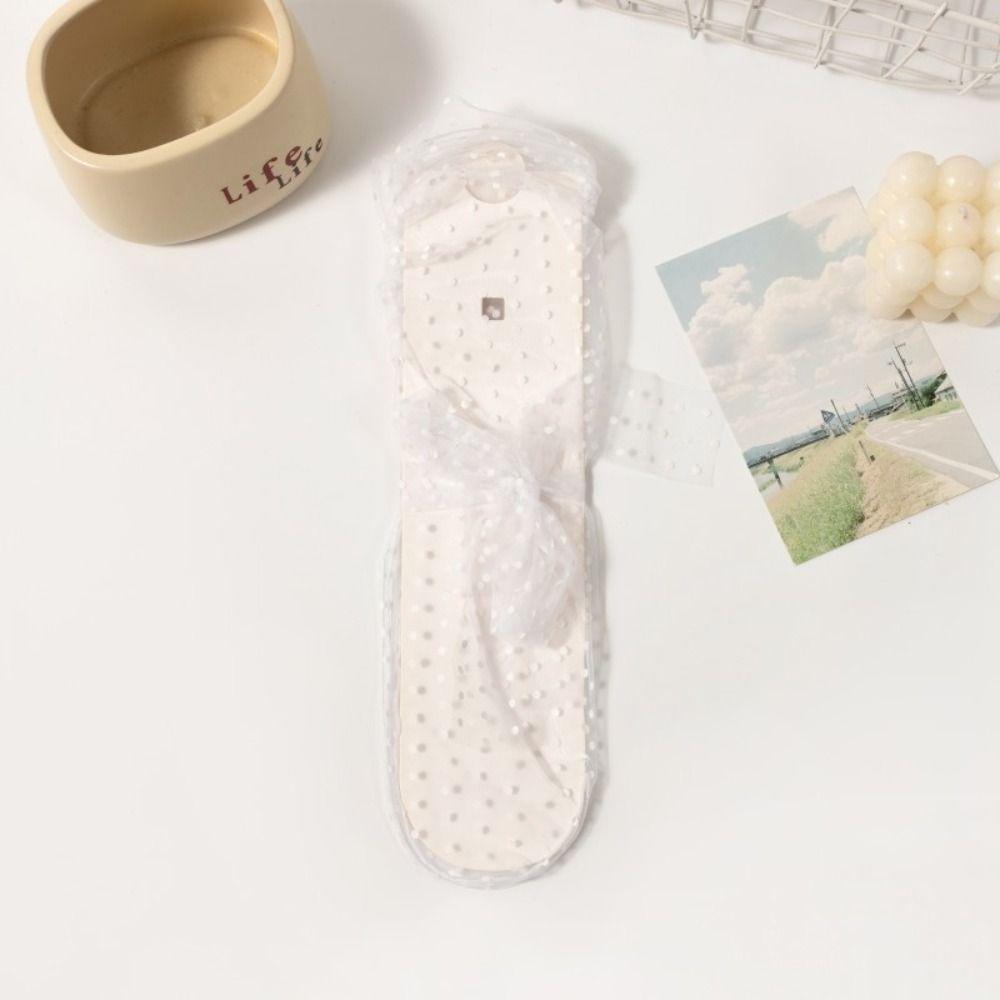 Quick Dry Lace Dot Middle Tube Socks Sheer Mesh Tulle Bow Short Socks Breathable   Girl