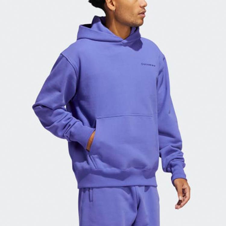 Adidas Originals X Pharrell Williams Einfarbiger Hoodie Herren Hoodies Lila HF9896