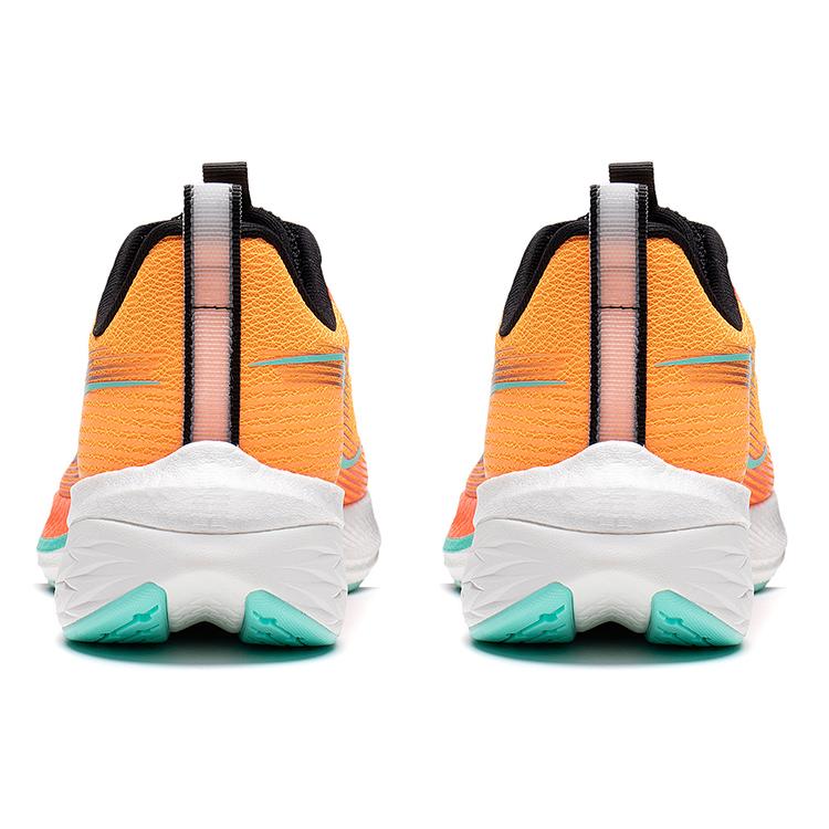 Li Ning Red Hare 6 Pro Cushioning Slip Resistant Abrasion Resistant Low top Running Shoes Men's Neon Bright Orange ARMT013-3