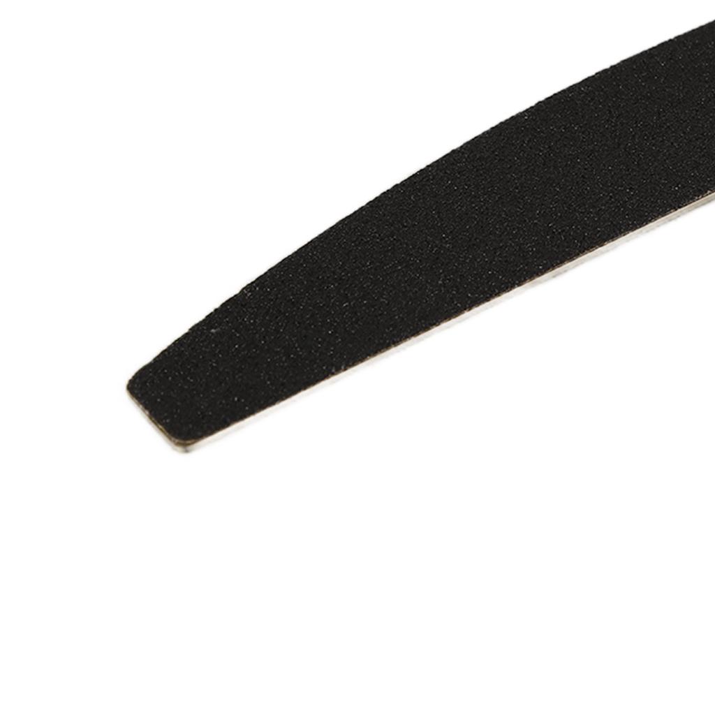 100pcs Replaceable Nail File Set Half Moon Nail Files Reusable Stainless Steel Baseboard