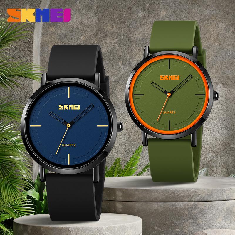 Shikemei Men's Retro Silicone Strap Waterproof Quartz Watch