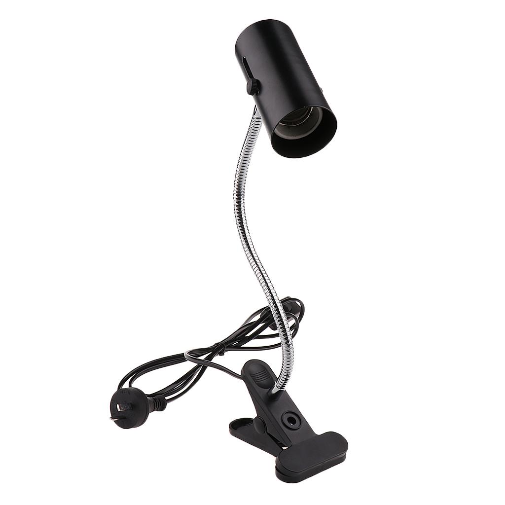 Reptilien-Clip-Lampe Keramik-Lampenkopf UVB Verstellbarer Lampenhalter mit Schalter für Heizung Terrarium Vögel Küken