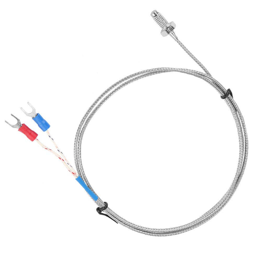 M6 Screw Fine Thread Type K Thermocouple Temperature Sensor Wire 0-400 celsius  (1 m)