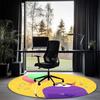 StoryBots Printed Round Rug Carpet Chair Rug Area Rug Entryway Doormats,for Office Chair Living Room Bedroom Kitchen Room.