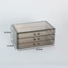 Large Transparent 5-Layer Drawer Organizer for Stationery, Brushes, and Nail Polish - Stackable, No Installation Needed