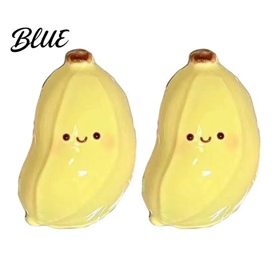 Banana Sensory Toy 1/2Pcs Cartoon Squeeze Stretchy Relaxation Focus Aid Smiling Anxiety Relief Fidget Portable Simulated Fruit Shape Stress