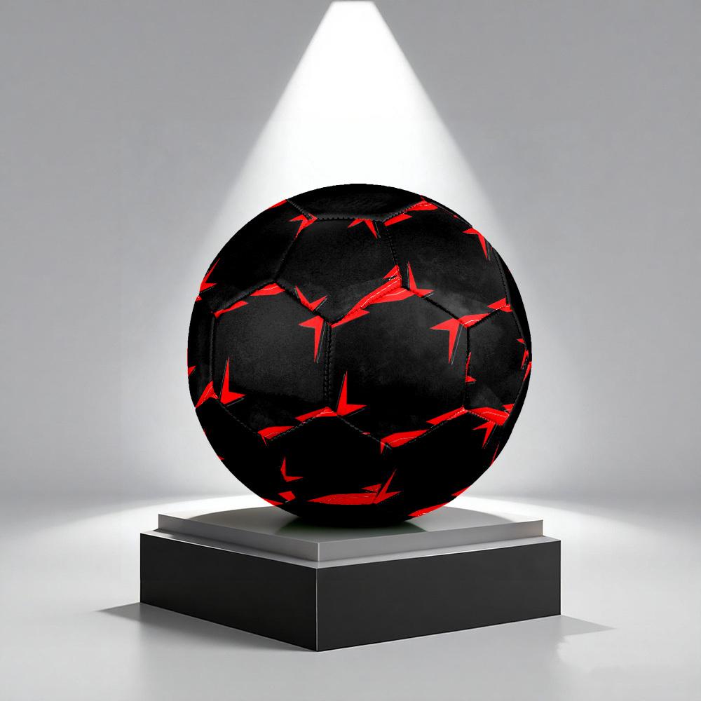 1 pz Pallone da Calcio Astratto Nero Taglia 5 Professionale Leggero Resistente Partita Allenamento Calcio Sportivo Indoor e Outdoor Pallone da Allenamento y8