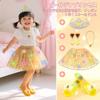 Dreamon Illuminated Princess Dress for 3 Themed High Ages and Perfect Birthday or Christmas Girls, Dresses, Heels, Necklace, Earrings, Crown, etc., 3,