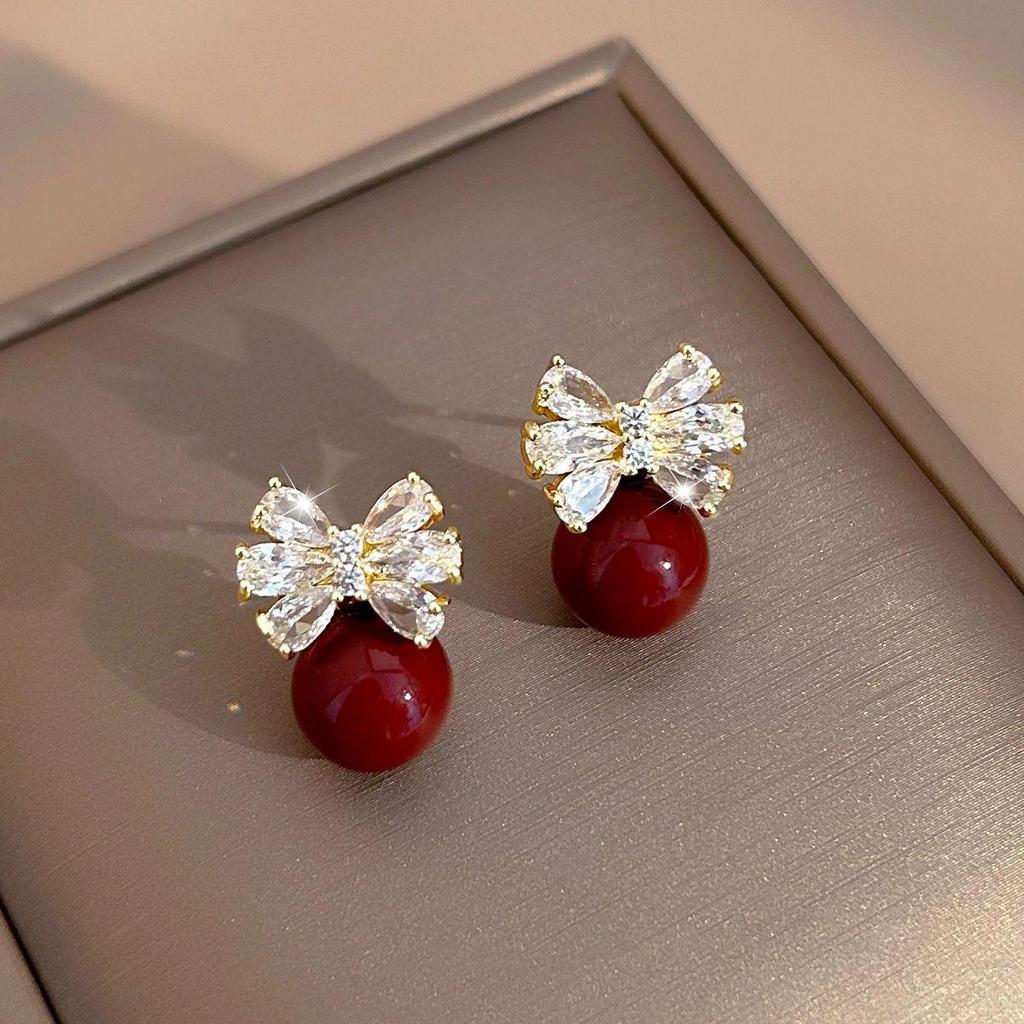 Pendientes de Borla de Flor de Perla de Aguja de Plata - Joyería de Moda para Mujer que Combina con Todo