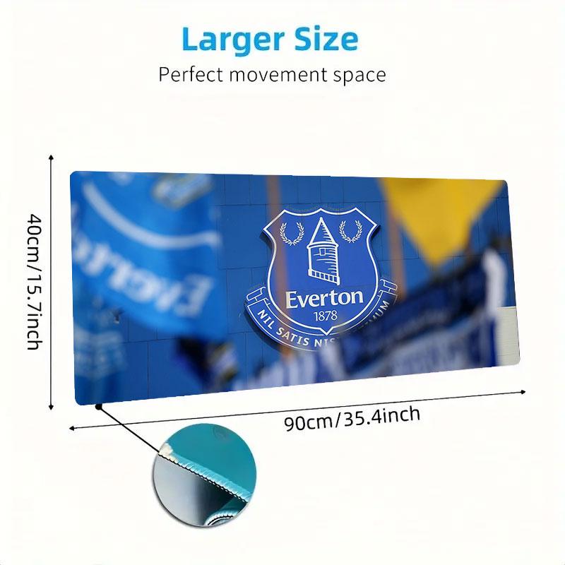 Everton Mouse Pad, Large Gaming Desk Mat, Non-slip XXL Mousepad for Laptop & Tablet, Mini PC Playmat with Stitched Edges