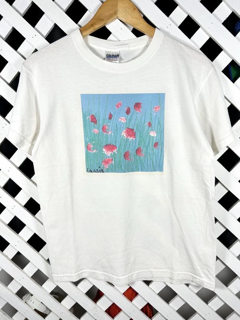 Vintage 1990s Cassie Art Tshirt / Small