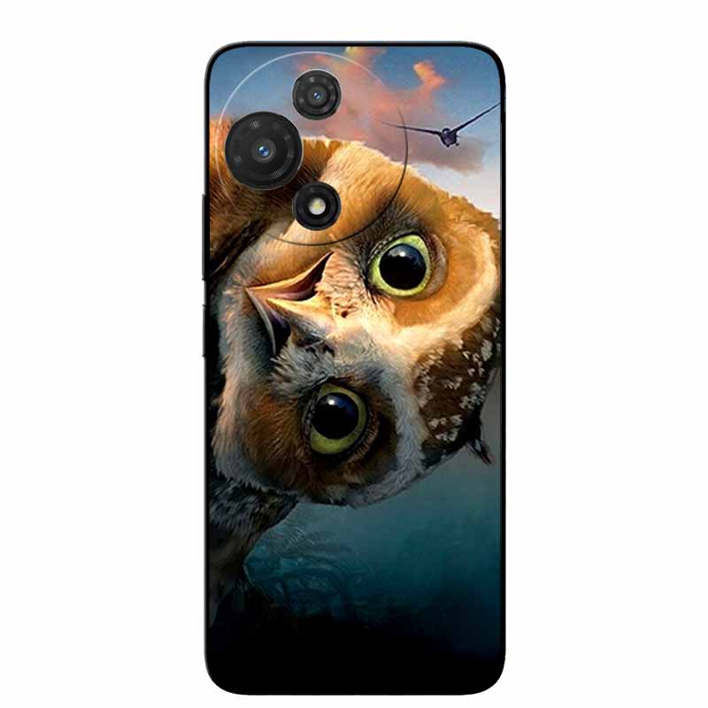 For TCL 60R 5G Case T519H Fashion Protective Silicone Back Cover Cases For TCL 60 R Animal Black Phone Funda TCL 60R T519H Coque
