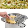 Pokrywka do robienia Spätzle ze stali nierdzewnej ze skrobaczką Tradycyjna niemiecka patelnia do makaronu jajecznego Słuchawka do odcedzania spaghetti