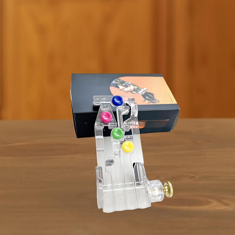 Lernhilfe für Gitarrenakkord aus Acryl für Anfänger, Trainingsgerät für die Fingerkraft, Übungshilfe für die Gitarre zur Verbesserung der Handposition für Gitarrenanfänger