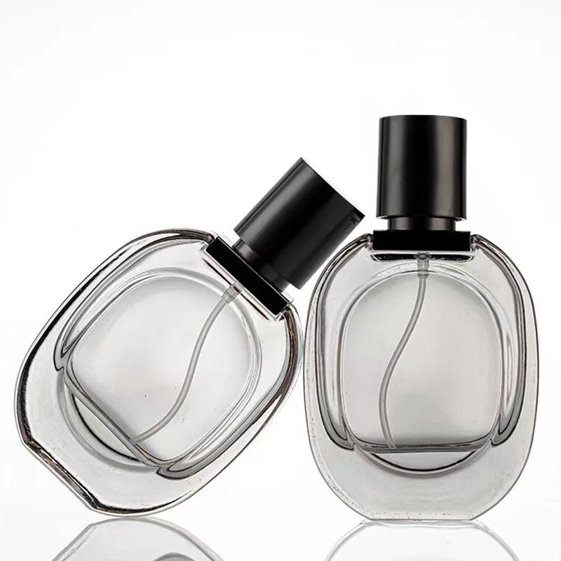 50Ml Portable Perfume Spray Bottle Refillable Glass Spray Empty Bottle Instead Of Travel Cosmetics Large Capacity Press Type