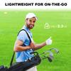 MAZEL Golf Club Ultra Large Capacity Includes Hood and Holds 8 Self-Stand Case, Lightweight, Storage, Pocket, Clubs, Men's, Women's (Navy Blue)