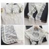 Y2K Streetwear Lace Flower Hair Scarf Embroidered Flower Hollow Out Skirt  Jeans Decoration