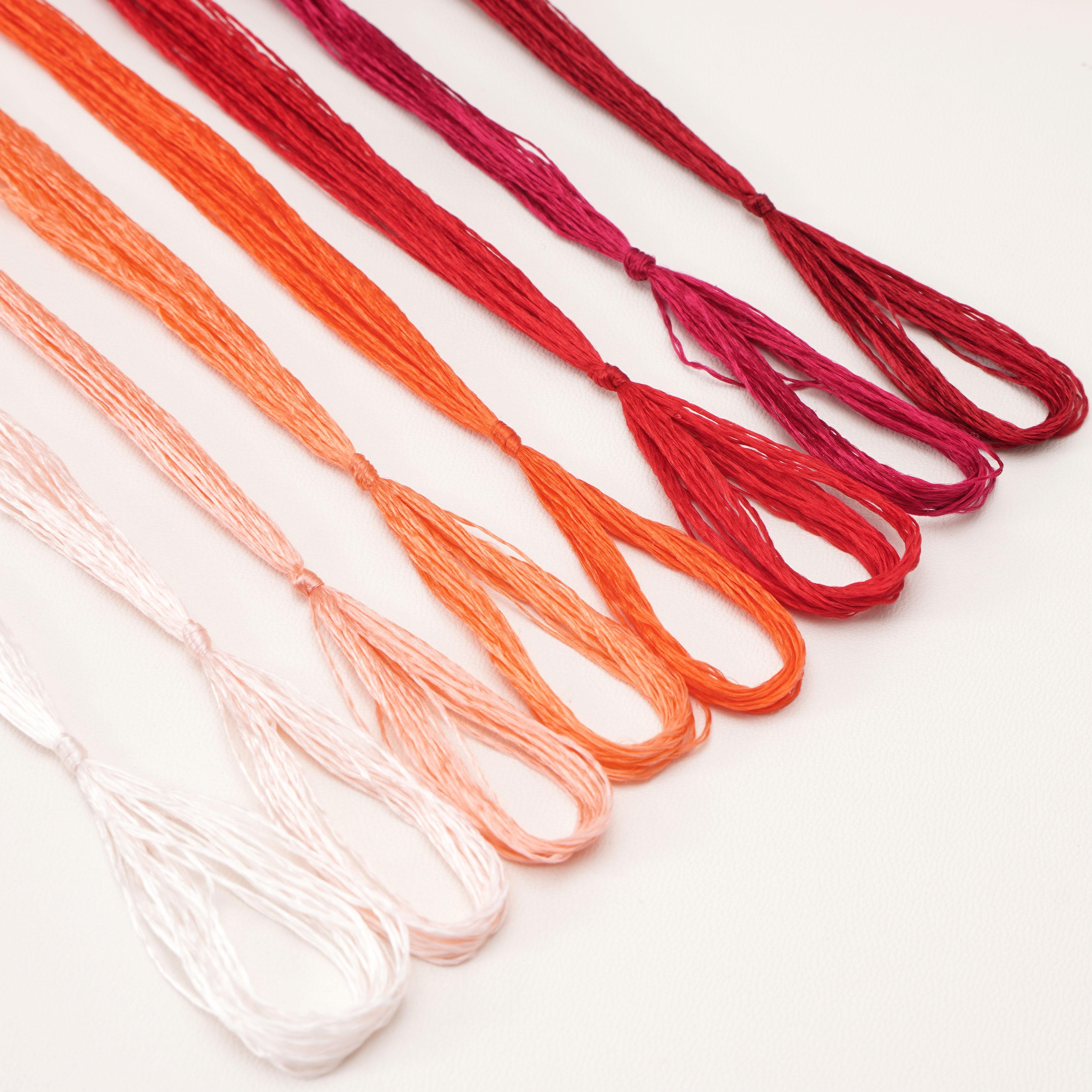 

8шт x 20м шелковая нить с низкой круткой для изготовления украшений из бархатных цветов своими руками 04