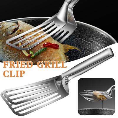 Handheld Grilling Tongs Heat Resistance Non-slip Steak Clamp For Picnic