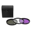 3pcsset Multi Coated Lens Filter Kit UV CPL FLD Lens Filter Set for Digital Camera