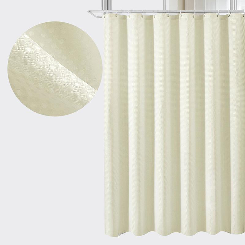 Peva Waterproof Bathroom Shower Curtain with Hooks Mildew-Proof Window Curtain Thickening Bath Curtain Home Shower Accessories