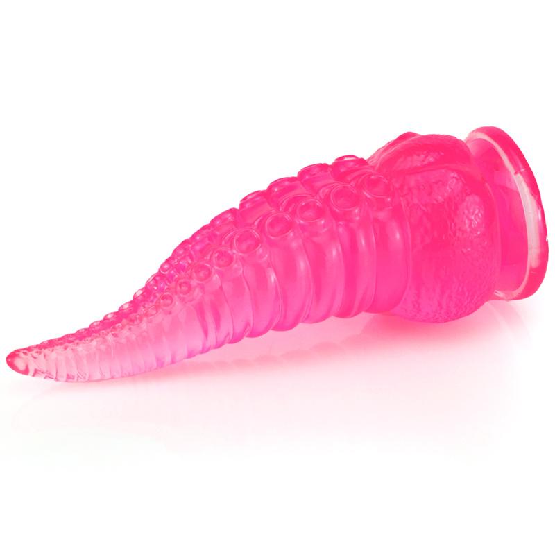Octopus Tentacle Anal Plug Oversized Transparent Crystal Simulation Dildo Female Masturbator