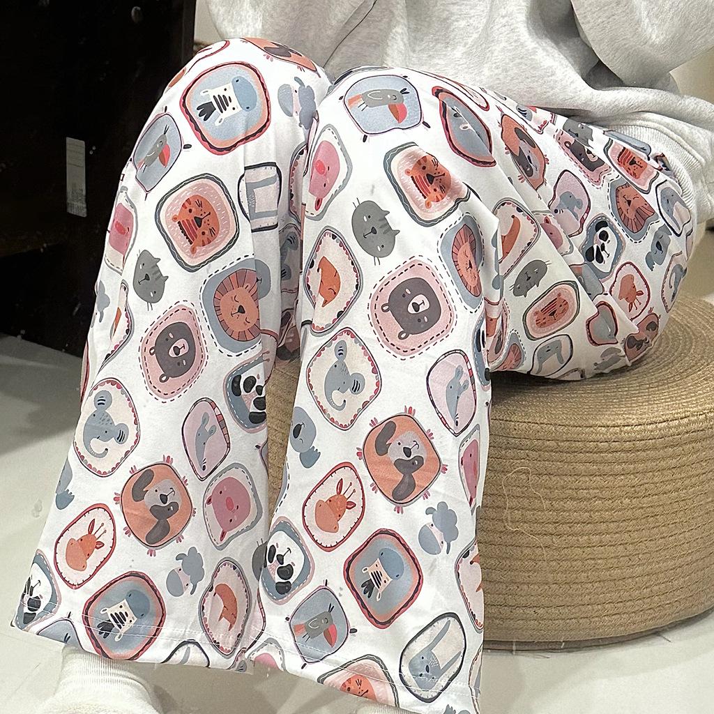 "Damen Lockere Cartoon-Pyjamahose": Anti-Mücken, Freizeit- & Outdoor-Bekleidung"