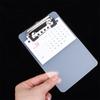 1/3Pcs Portable Transparent Clipboard With Hanging Hook Mini Clear Writing Board Hanging Office School Supplies