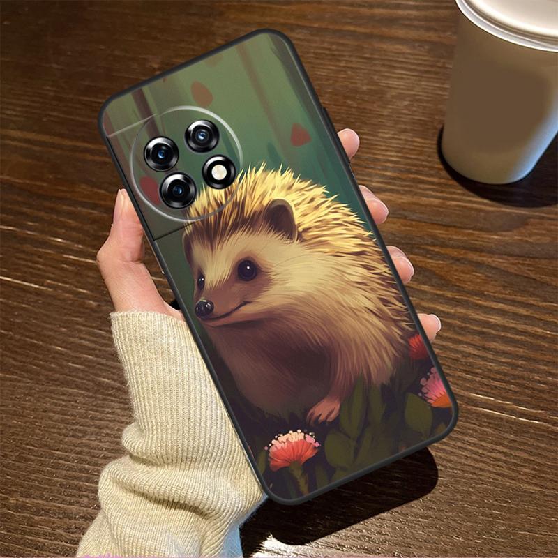 Cute Little Hedgehog For OnePlus 15 13 12 11 15R 13R 12R 8T 10T 13T Case For OnePlus Nord 5 CE 2 3 4 Lite N20 N30