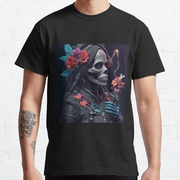 BEST SELLING Santa Muerte wolf sun Classic T-Shirt XXXXL
