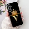 For Samsung Galaxy S23 FE Case S23 Plus New Crown Letters Cover Soft Slim Phone Case For Samsung S23 Ultra S 23 S23+ Fundas Bags