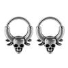 Set of 2 Septum Rings Hoop with Animal Theme Nose and Ear Piercing Jewelry Eye Catching Nose Rings Body Accessories